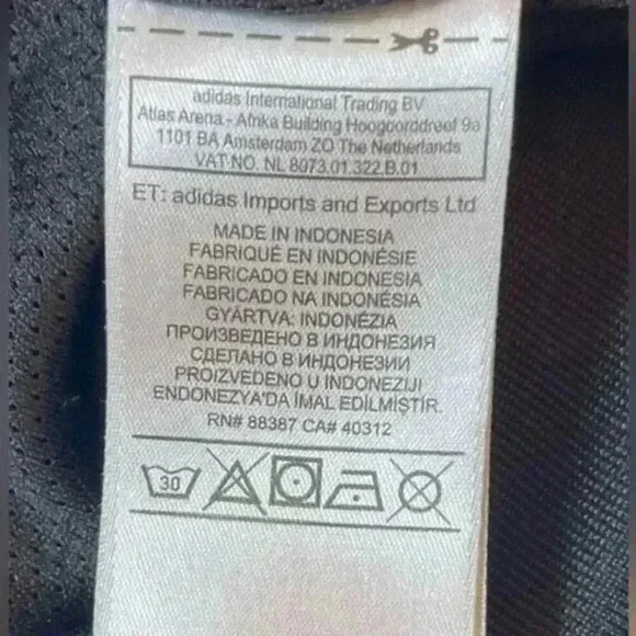 Adidas Originals Superstar Track Jacket Back Trefoil Logo Black Women's Size Med - Picture 9 of 9